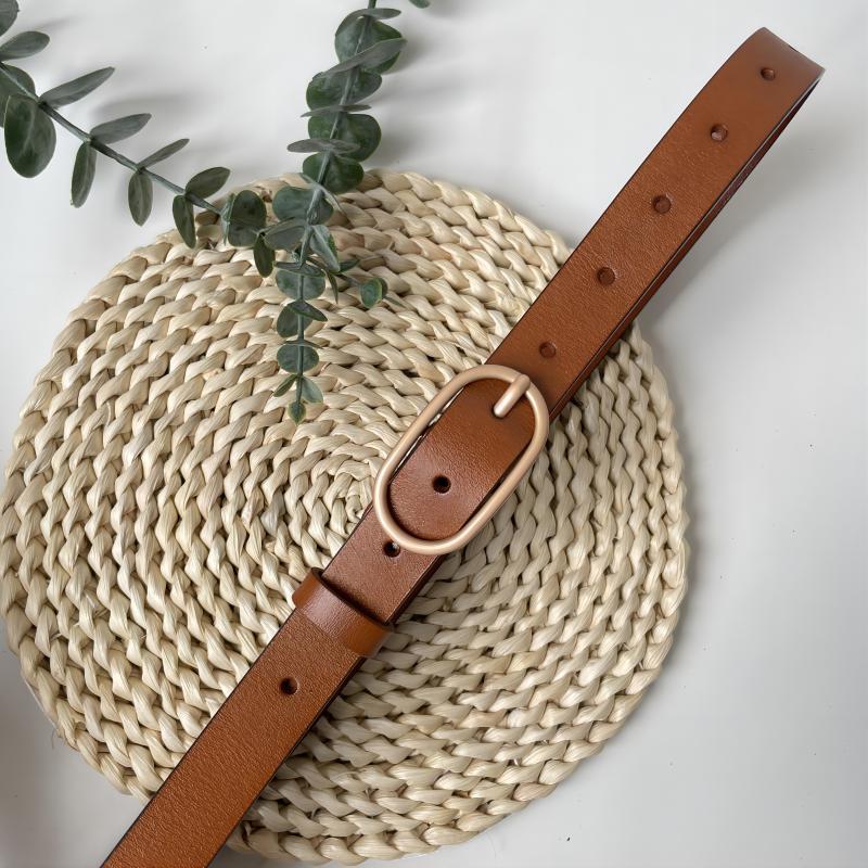 Gürtel Damenmode All-Match-Rindsledergürtel Einfacher Rindsledergürtel Student Trendy Gürtel mit dekorativem Anzugpullovergürtel_voghion.com