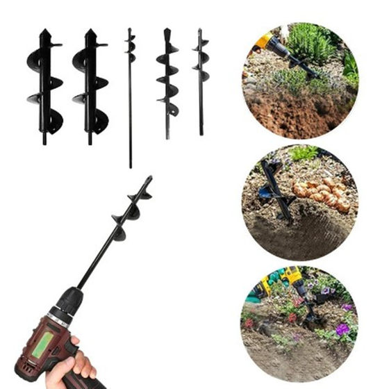 Ground drill garden loose soil drill garden vegetable pit digging artifact ground drill spiral rod twist drill factory direct sales