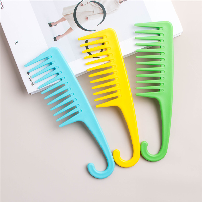 Factory Wholesale Seven-Color Big Tooth Curly Hair Comb_voghion.com