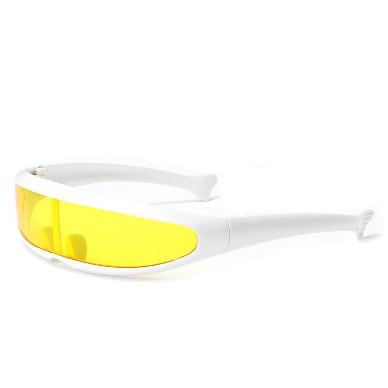 9003 dolphin glasses X-Men fish-shaped sunglasses space glasses one-piece lens Bar nightclub performance glasses sunglasses