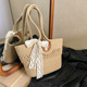 Hollow with silk scarf khaki large 40*25