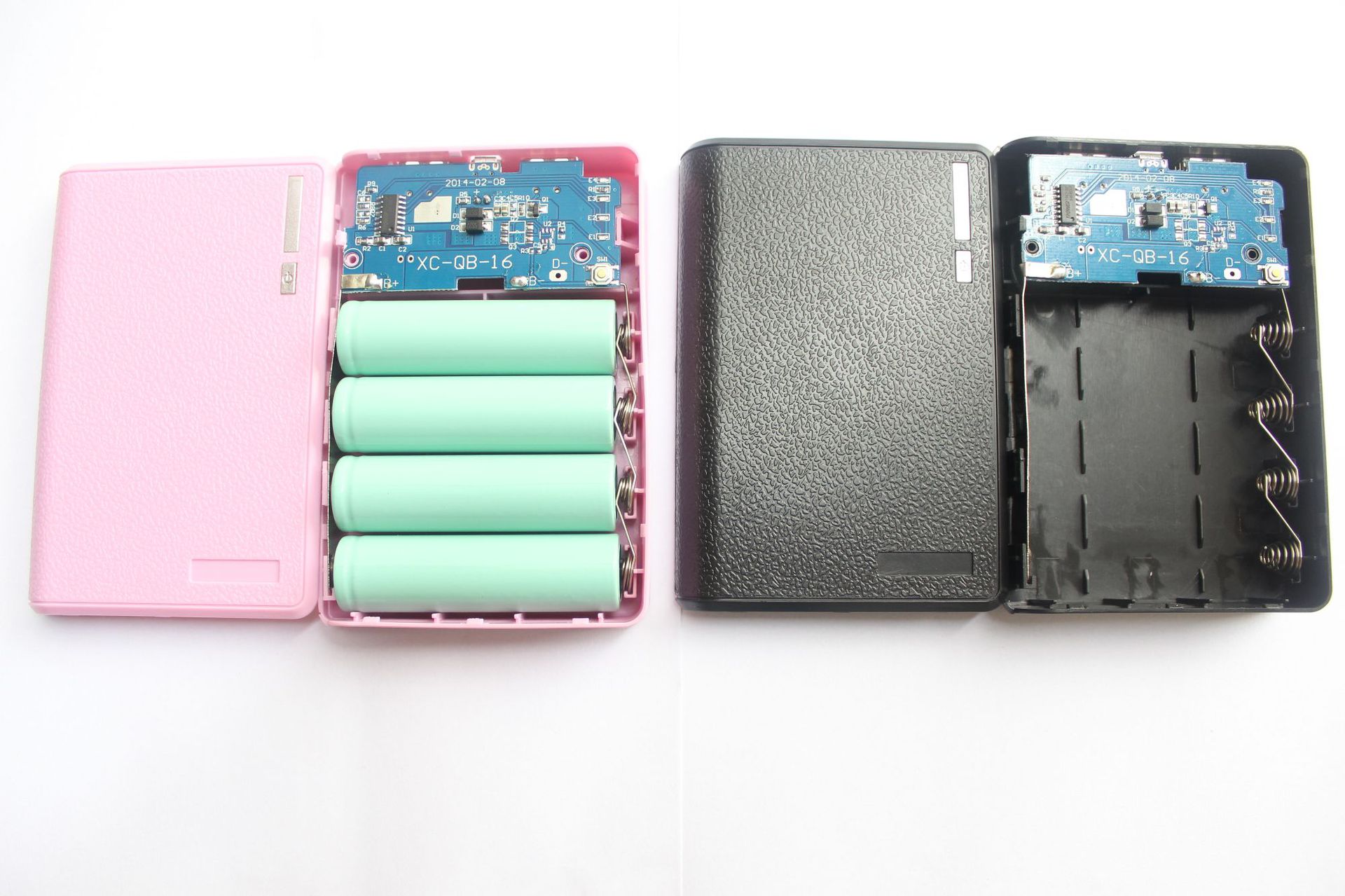 Six-section 18650 wallet welding-free mobile power nesting 6-section battery charging treasure shell spring nesting