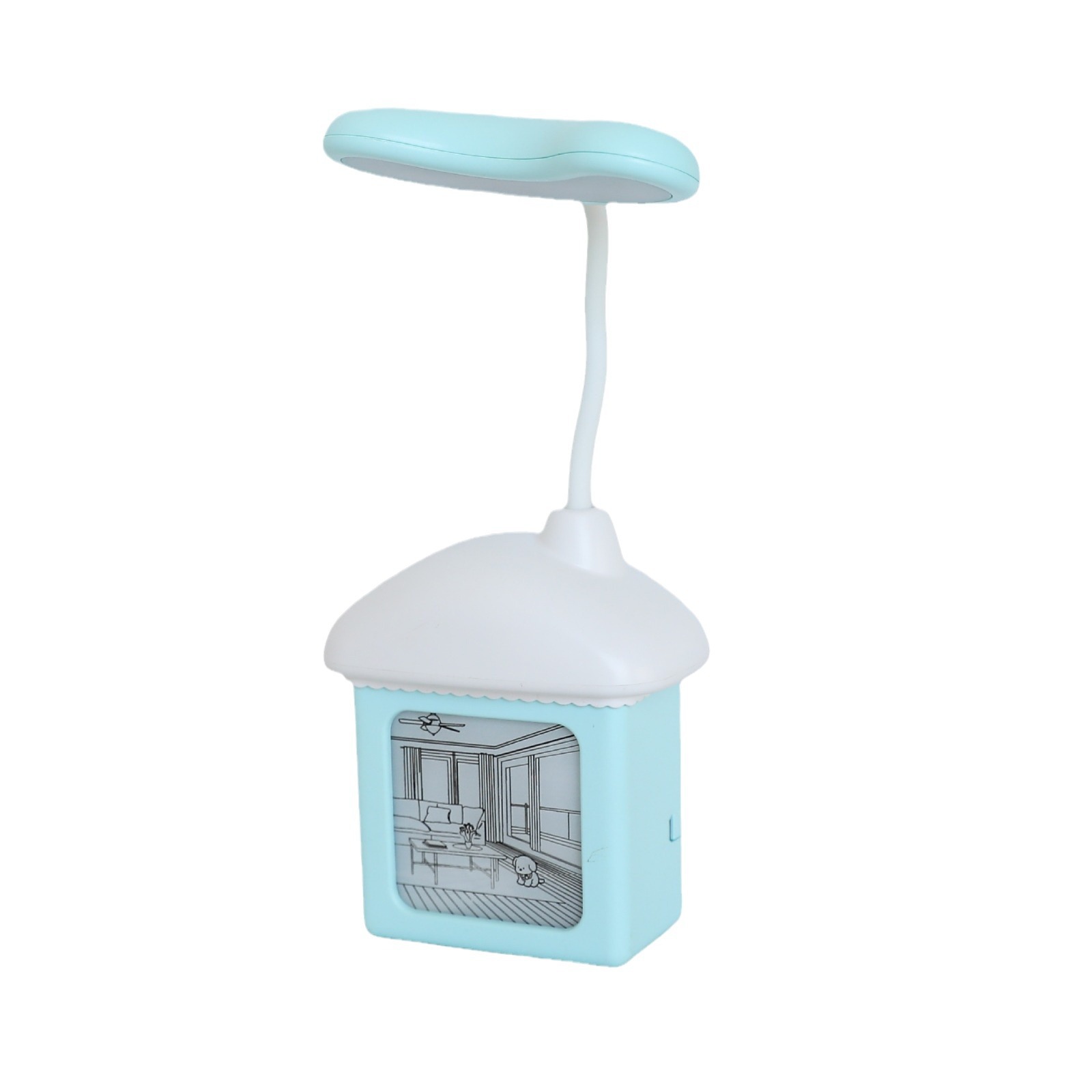Creative Light painting small table lamp student study charging eye protection table lamp dormitory bedroom decoration atmosphere lamp