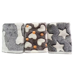 Pet supplies blanket manufacturers spot dog kennel pad wholesale dog blanket autumn and winter warm blanket coral fleece