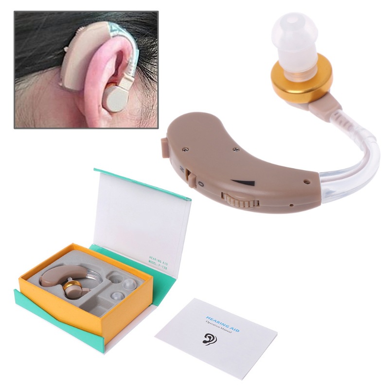 F-138 ear back hearing aid adjustable noise reduction elderly deafness hearing impairment foreign trade best selling English cross-border
