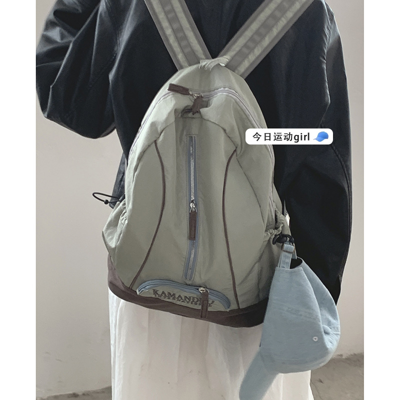 Wholesale nylon canvas bag women's new Korean style backpack casual student class large capacity backpack