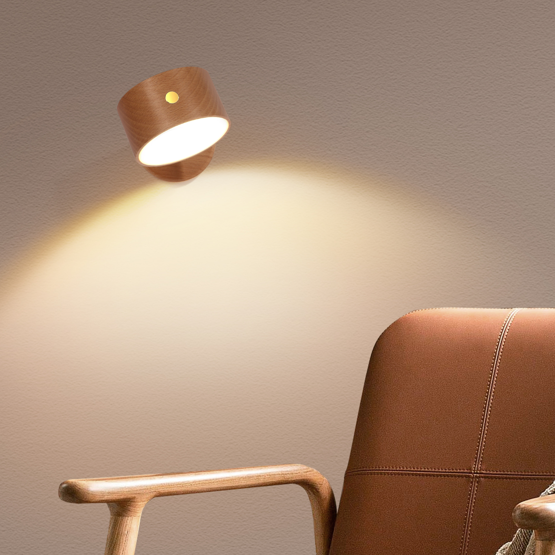 Factory for creative simple good rotating bedside lamp nightlight corridor lamp 360 degree rotating nightlight