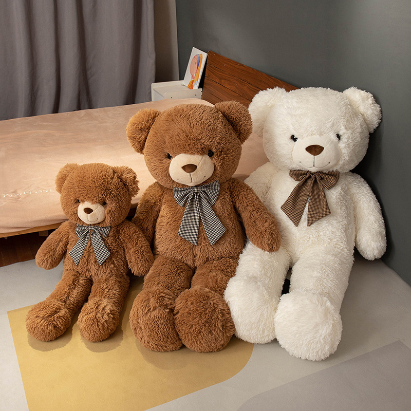 Cute Teddy Bear Bubble Bear Large Sleeping Doll Plush Toy Girl's Gift Sleeping Bear