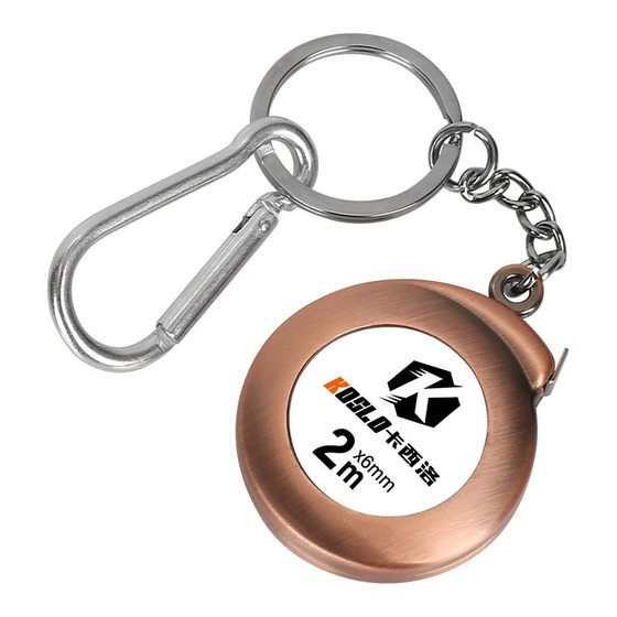 Factory direct key chain tape measure 2 meters gift mini advertising small soft ruler cross-border commodity household three-round ruler