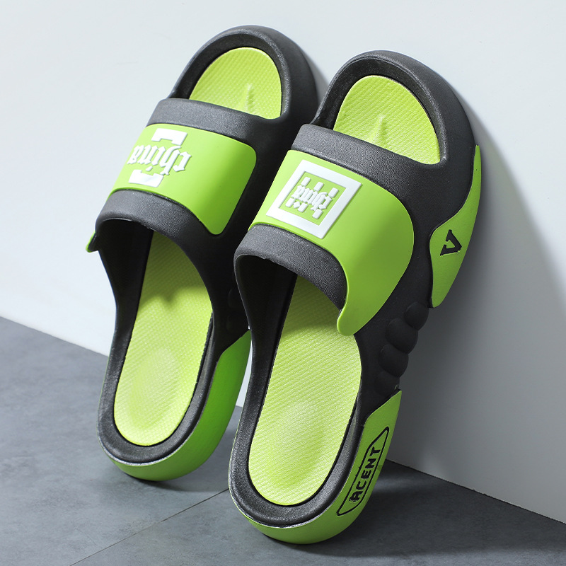 Slippers Men's Summer Home Non-slip Thick Bottom Feeling 2024 New PVC Jieyang Plastic Sandals Wholesale