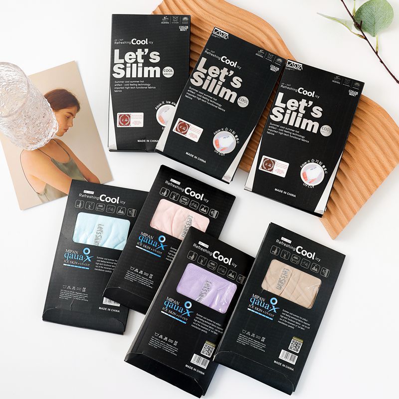 Ice Sleeves Summer Outdoor Solid Color Korean Ice Sleeves Men's and Women's Sunscreen Ice Silk Sleeves Riding Anti-UV Boxed Wholesale