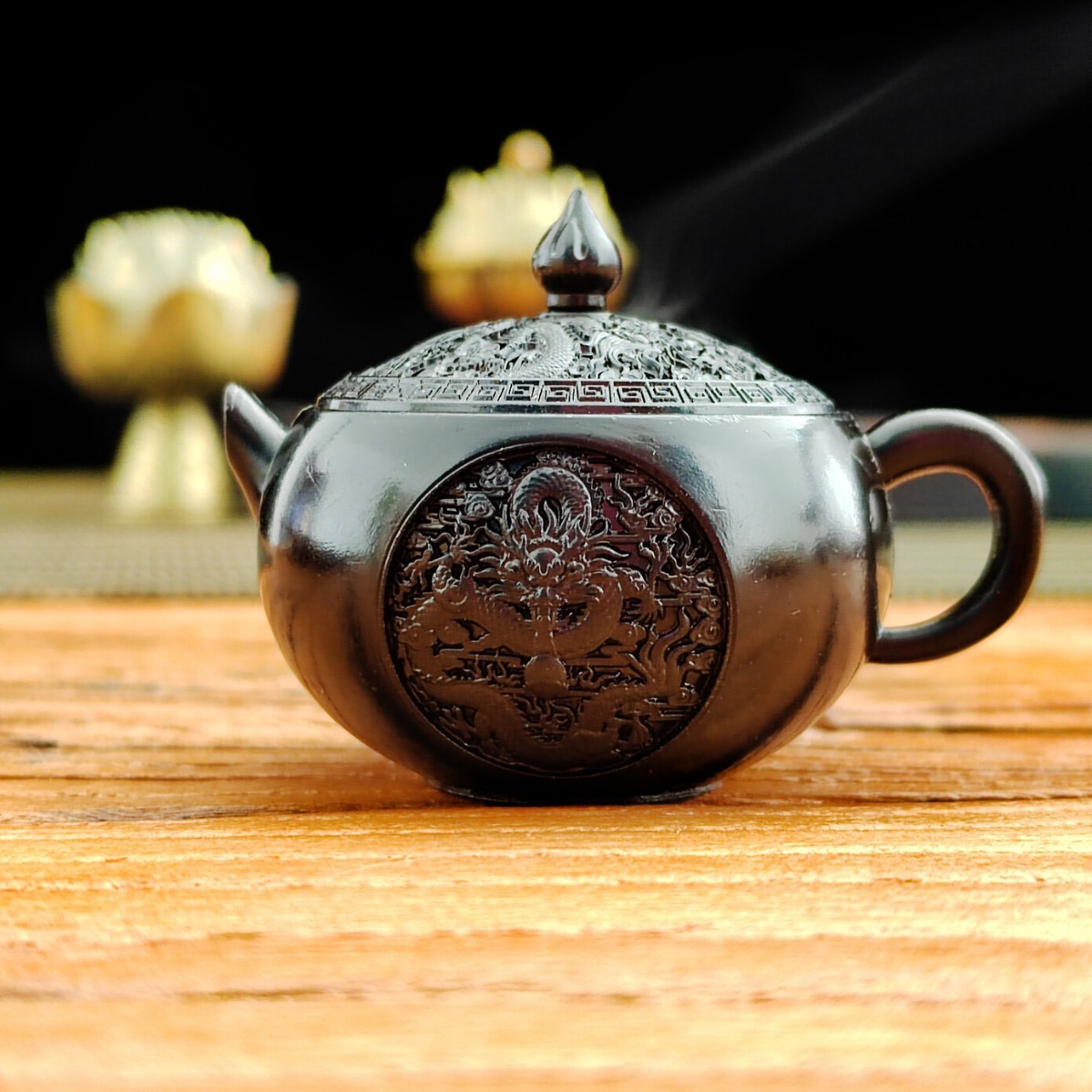 Factory Direct supply teapot incense burner multi-purpose incense burner lotus incense burner home Chinese relief