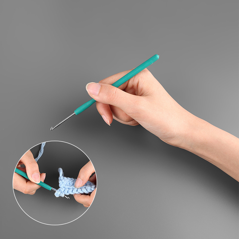 Factory direct color soft handle crochet diy knitting tools wool fine hook full sweater needle lace crochet