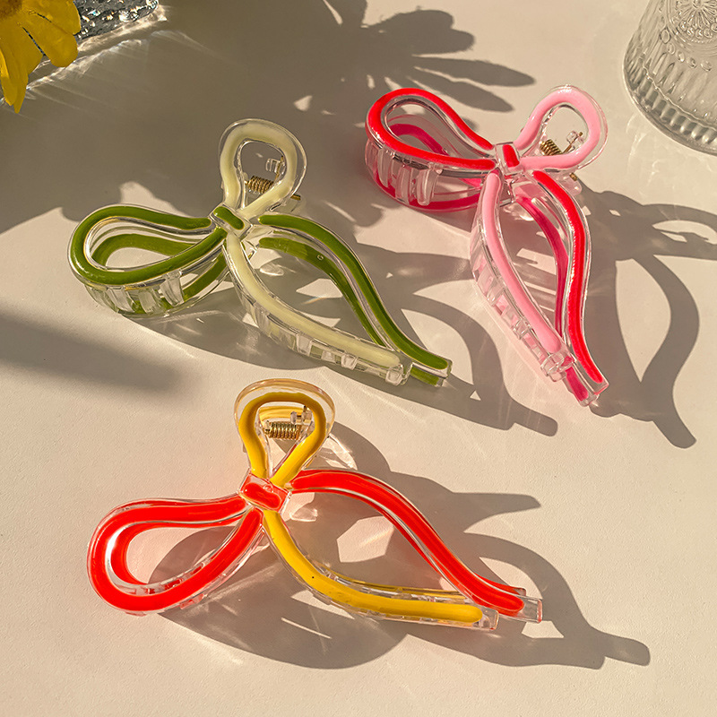 Jelly Shark Clip Damen 2024 Neue High-End Sense Grab Clip Back Head Tie Haargreifer Kopfbedeckung Clip Große Haarnadel_voghion.com