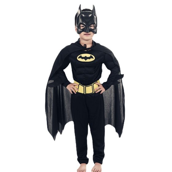 Halloween Vampire Black Bat Muscle Costume Children Masquerade cosplay Performance Costume Foreign Trade