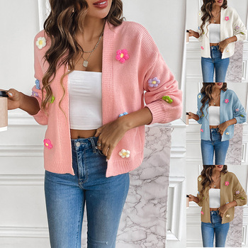 Vendita calda transfrontaliera temperamento gilet senza maniche lavorato a maglia abbigliamento esterno da donna europeo e americano casual ampio colore solido lavorato a maglia top_voghion.com