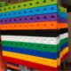 Yiwu foreign trade early education creative box particle building blocks 2cm100 mosaic connection plastic kindergarten children's toys