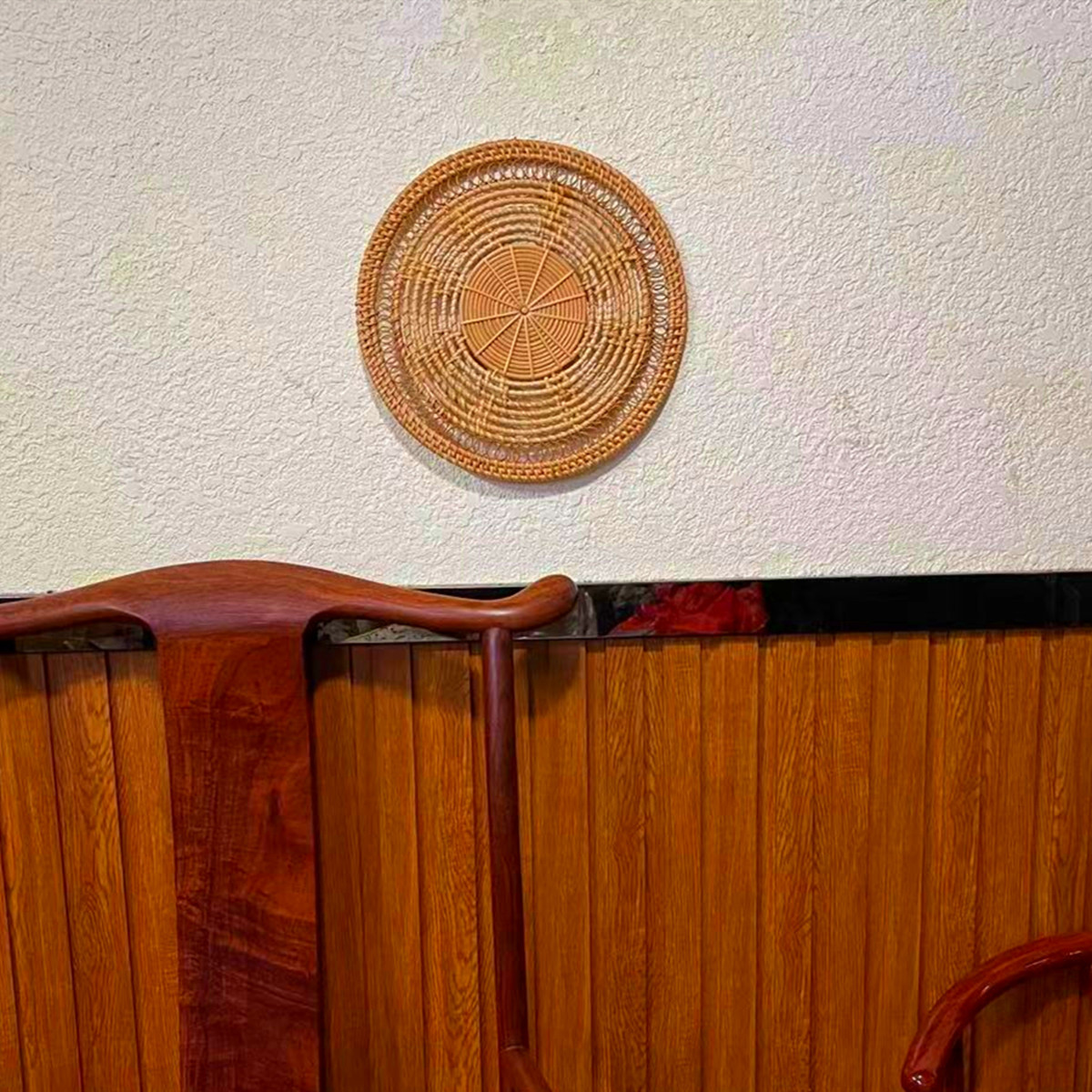 ins hand-woven rattan wall hanging decoration wholesale net red hand-woven homestay decoration wall decoration wall European hanging decoration