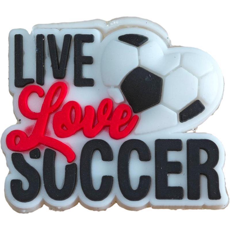 New football series hole shoes shoe flower shoe buckle accessories DIY soft rubber decorative patch detachable shoe buckle shoe flower
