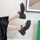Mary Jane Small Leather Shoes Vintage Thick Sole Increased Loafers Women's 2024 New Casual Fashion All-match Niche Women's Shoes