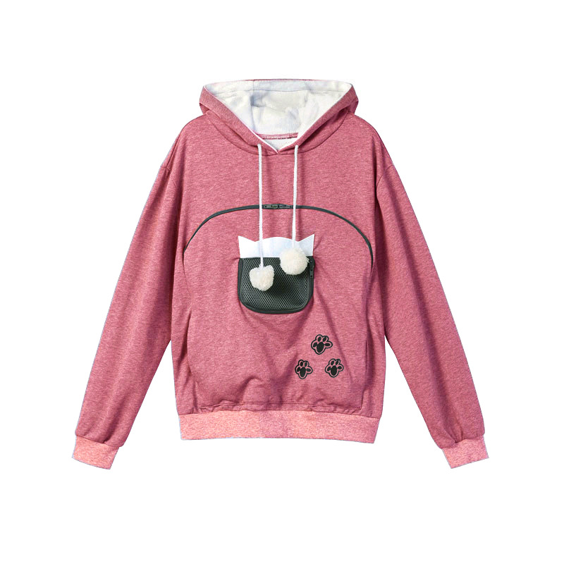 Amazon New Zipper Large Pocket Sweater Hooded Jacket Autumn and Winter European and American Casual Home Pullover Sweater Hooded