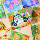 9 Pieces Wooden Small Puzzle Kindergarten Children Early Education Educational Cartoon Animal Traffic Plane Puzzle 3-7 Years Old Toy