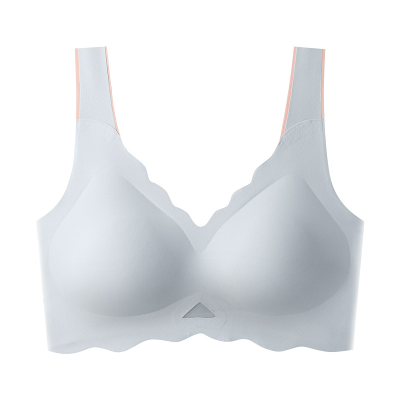 Traceless Underwear Women's One-piece White Simple Bra Tucked Off-breast Upper Bra High Quality Women's Bra