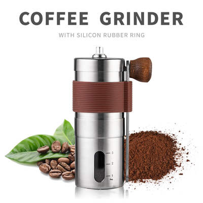 Factory supply portable hand coffee machine 304 stainless steel bean grinder upgrade new manual grinder