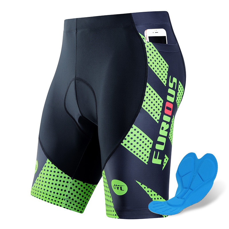 Cross-border Cycling Shorts Men's Summer Thickened Silicone Cushion Cycling Pants Large Size Cycling Pants Men's Cycling Pants