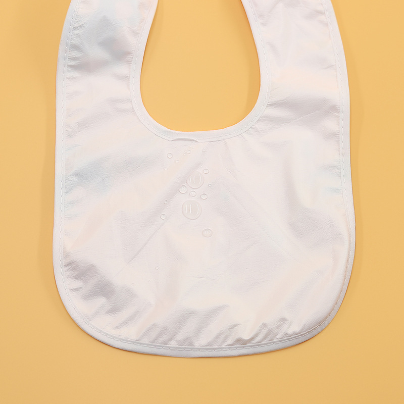 Manufacturers infant Crystal velvet saliva towel bib U-shaped snap button waterproof bib wholesale