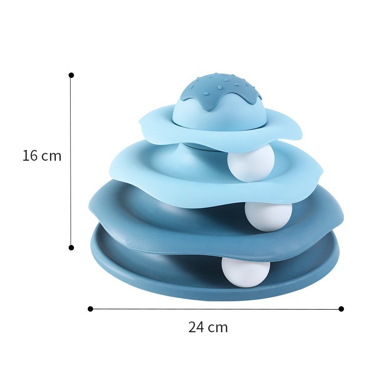 Cat Toy Self-Hi Turntable Ball Cat to relieve boredom and tease cat artifact Kitten Kitten Kitten Ice Cream Play Plate Cat Toy