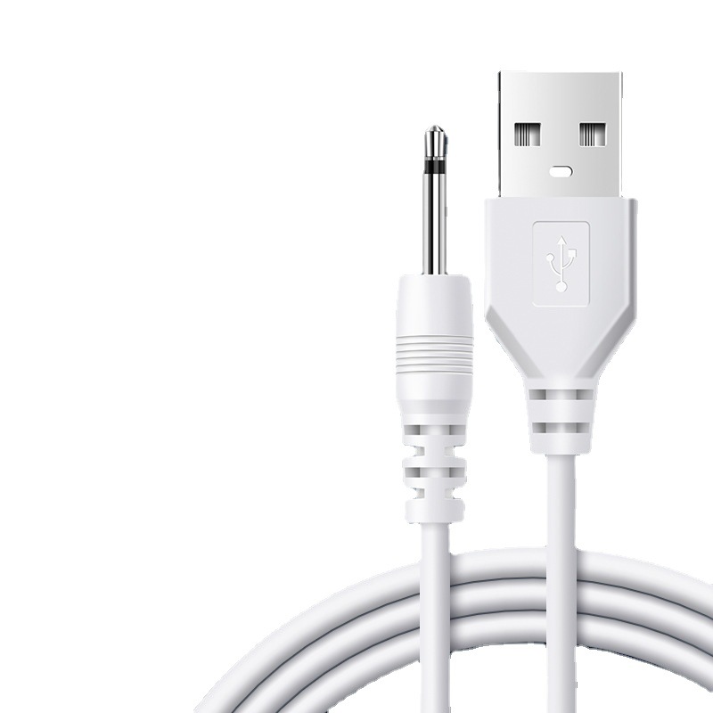 dc2.5 turn usb pin type power cord exposed 15mm all copper for electric toothbrush small fan pin type charging cable
