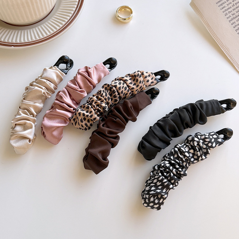 Bow Banana Clip ~ Grab Clip Women's Internet Celebrity Back Head Hair Clip High Pony Tail Fixed Artifact Headwear Large Hairpin_voghion.com