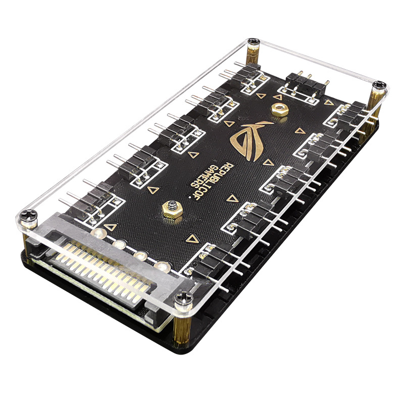 5V Три 3pin одна минута десять 3PIN материнская плата ARGB Shengguang синхронный концентратор вентилятора Удлинительный провод AURA