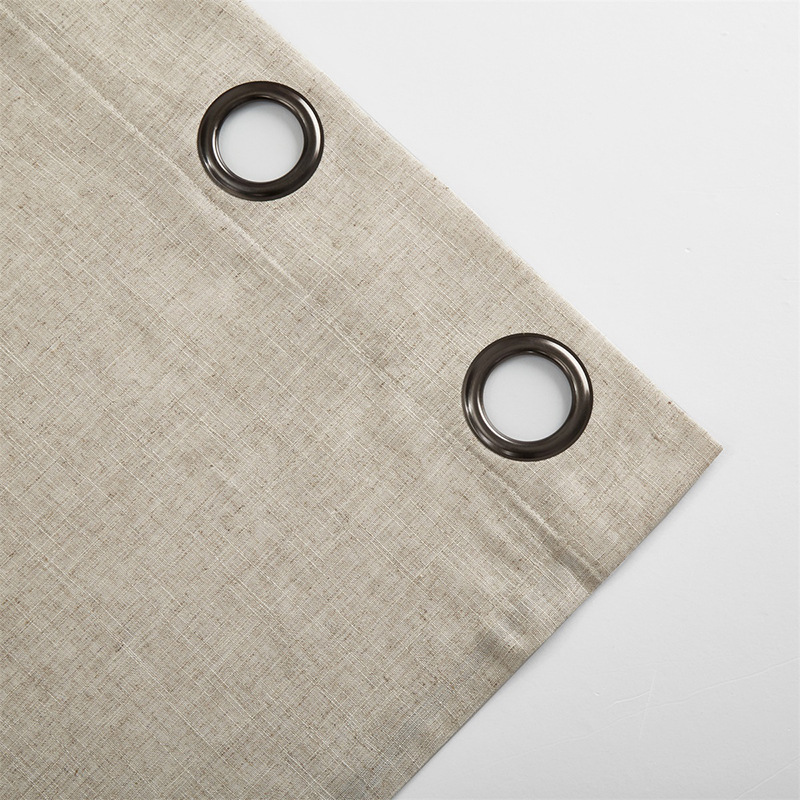 Foreign trade cross-border curtains natural linen curtains bedroom living room multi-color semi-shading curtains wholesale finished products