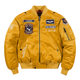 2024 autumn and winter new youth men's jacket plus size stand collar padded warm quilted flight jacket top 9822