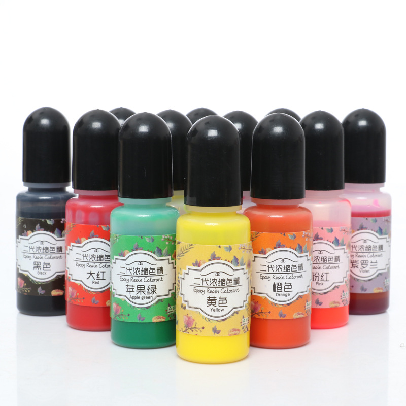 Cross-border Amazon 52-color second-generation color essence crystal drop glue high concentration color essence diy epoxy resin color pigment
