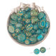 Acrylic Baroque Vintage Gold Oval Olive Flatten Beads Pumpkin Beads DIY Jewelry Earrings Accessories