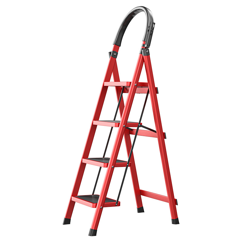 Factory Direct Ladder Home Folding Ladder Thickened Herringbone Ladder Stairs Telescopic Ladder Multifunctional Convenient Climbing Ladder