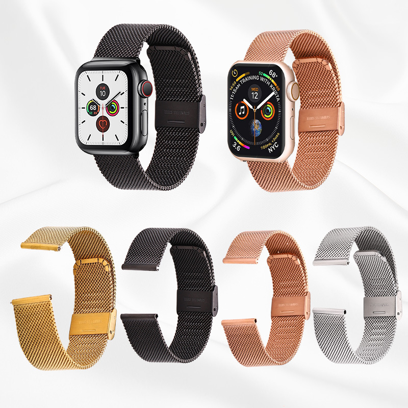 for apple iwatch strap stainless steel milinis 04 wire mesh band dw samsung huawei gt4 watch strap