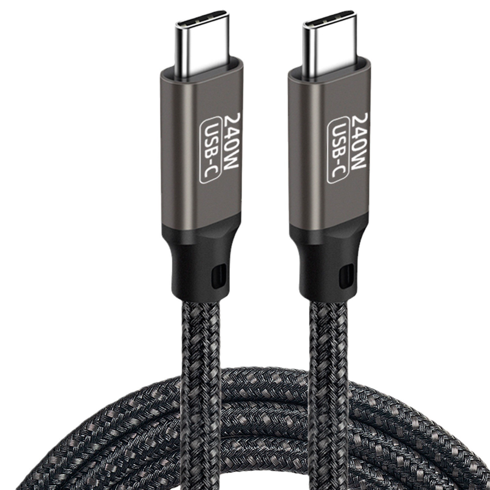 PD240W Fast Charging Line Type-CtoC Data Line Dual Head Compatible 100W66W18W with Chip C Male to C Male