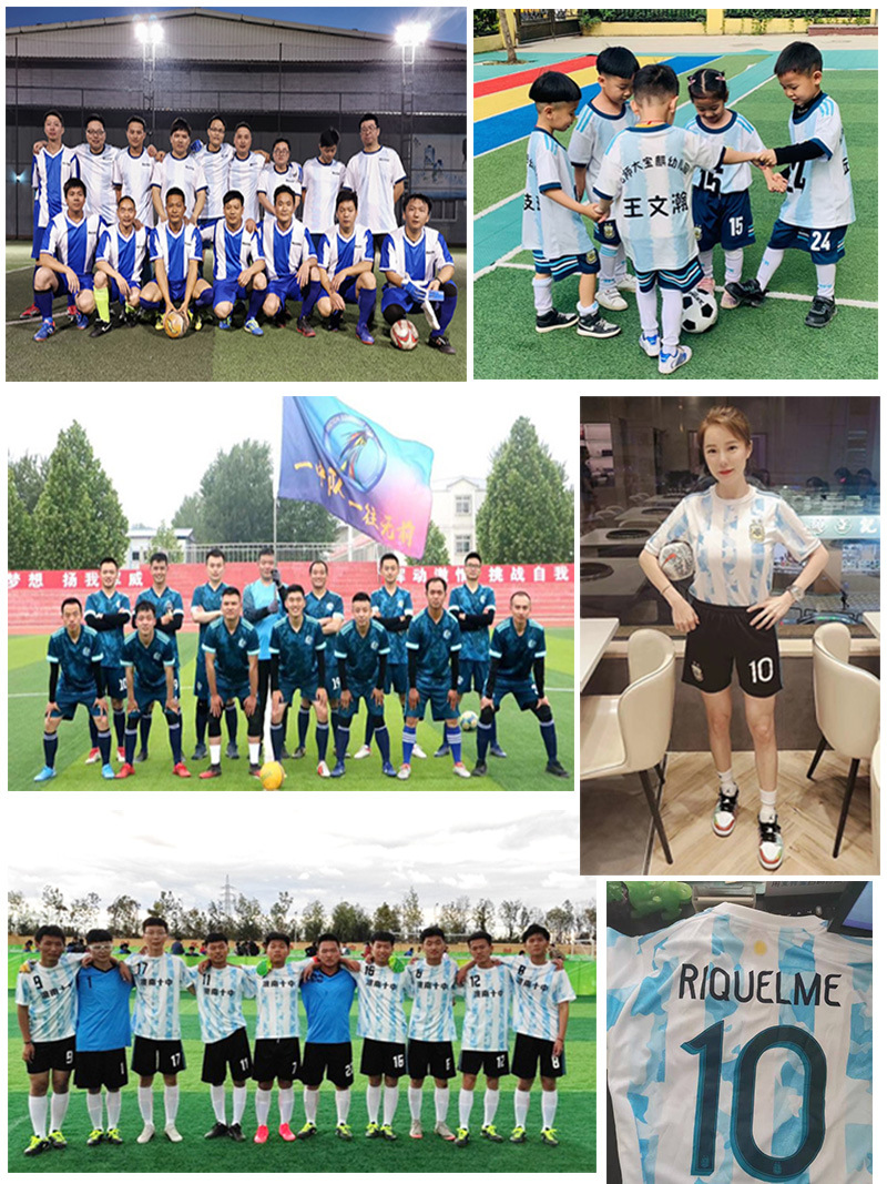 2022 National team Argentina Jersey No. 10 Messi adult children's football uniform set men's and women's print fan version