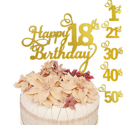 Cross-Border dedicated to digital Happy Birthday cake card birthday party cake decoration