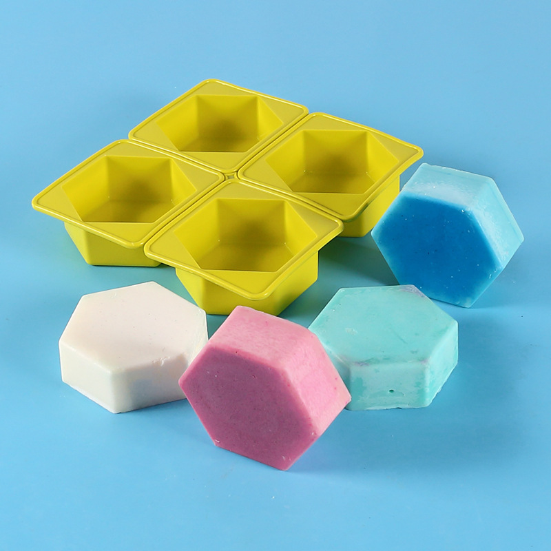 4 even 6-sided love constellation soap candle mold diy handmade kitchen cake baking silicone mold