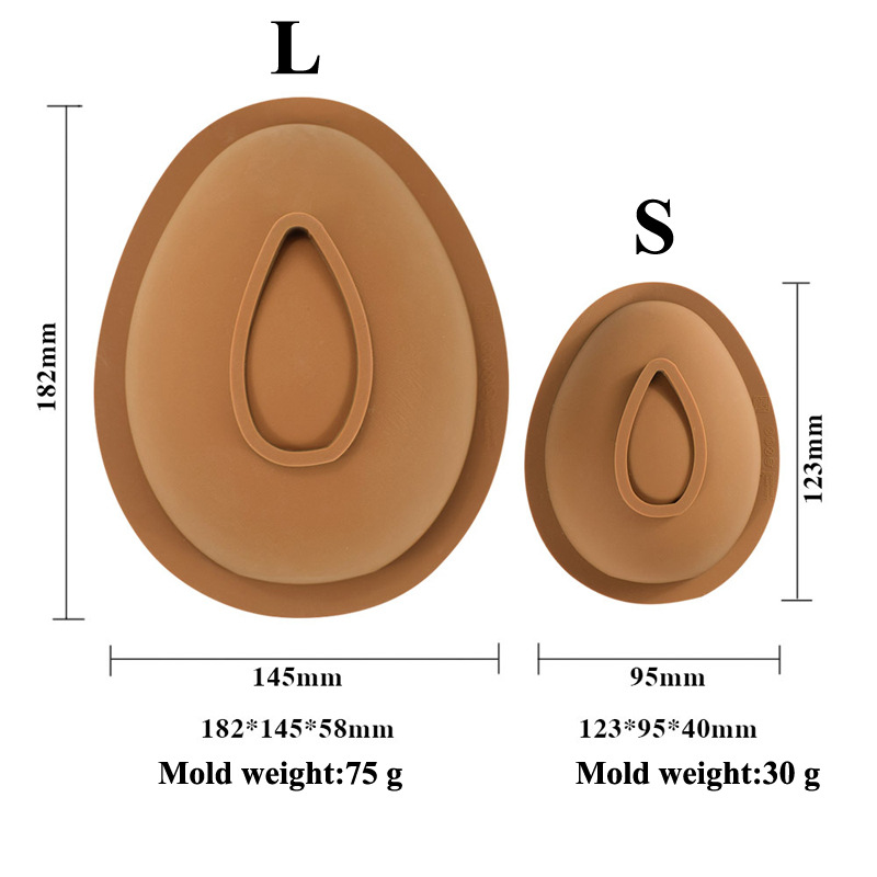 New Easter egg silicone mold egg goose egg duck egg French flower-shaped cake mousse mold DIY ostrich