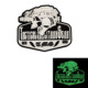 P00332-1 PVC Gothic Night Vision Skull (black and white)