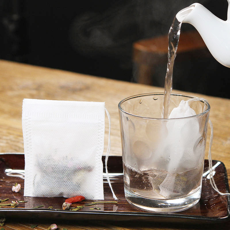 Wholesale non-woven drawstring tea bag disposable tea bag tea bag decocting bag Chinese medicine bag slag filter bag
