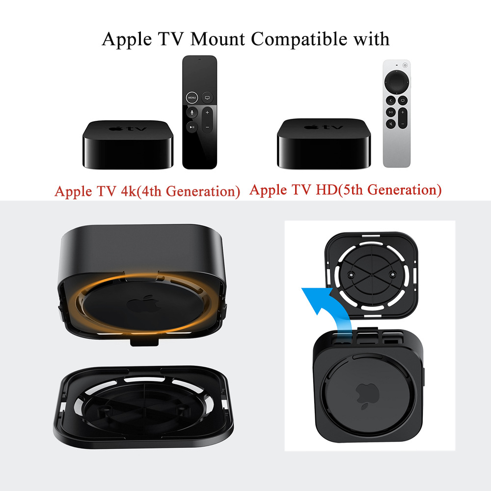 Cross-border private mode anti-theft bracket is suitable for APPLE TV MOUNT APPLE TV box set top box wall MOUNT bracket
