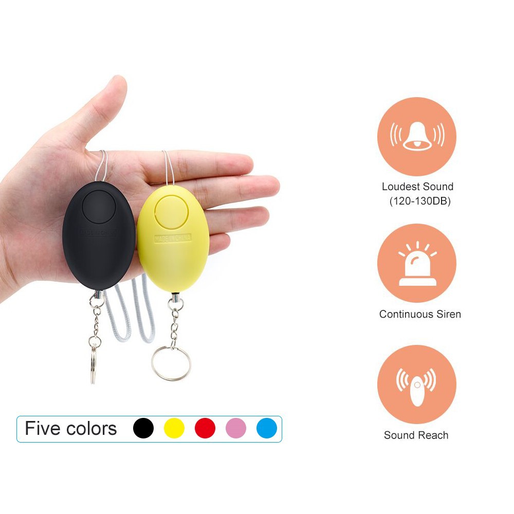 Factory Oval women's anti-wolf alarm child anti-wolf self-defense alarm led alarm