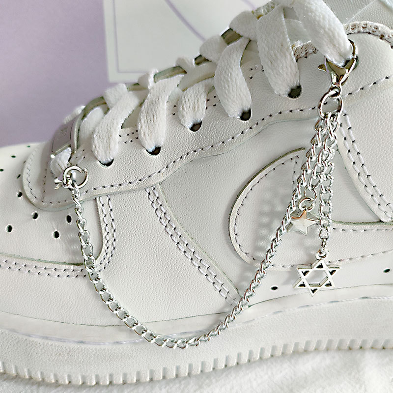 DIY chain accessories CLO star love shoe chain hip hop simple punk original detachable accessories jewelry wholesale